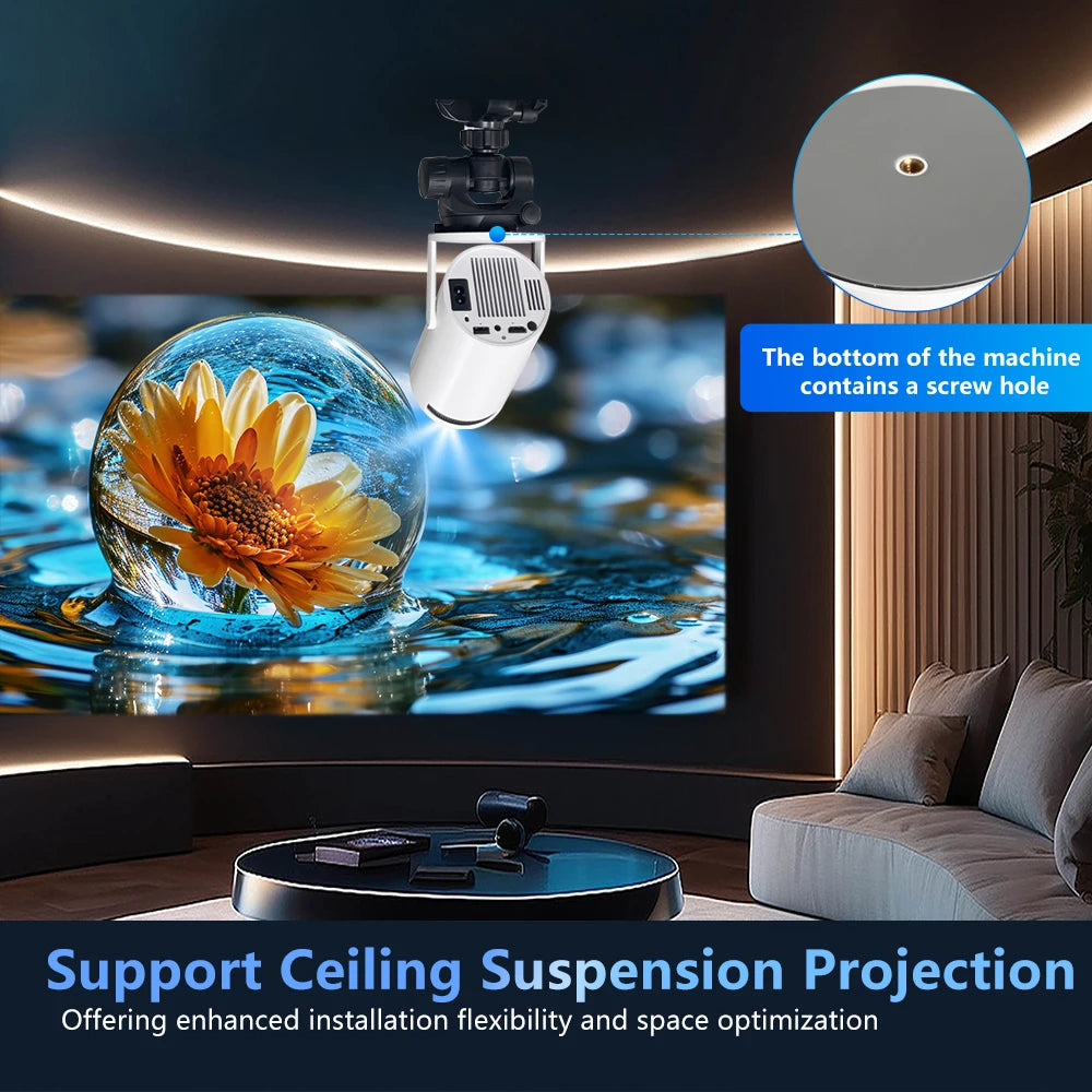 LumaCast A7 – Smart Android Projector with 260 ANSI Lumens and WiFi 6