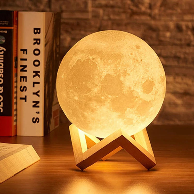 LunaGlow – Mini Moon LED Night Light
