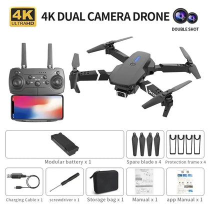 SkyGlide X4 – Foldable 4K FPV Drone for Aerial Photography
