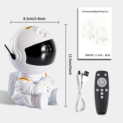 LumiNova Galaxy Projector – LED Night Light &amp; Starry Sky Projector with Astronaut Design