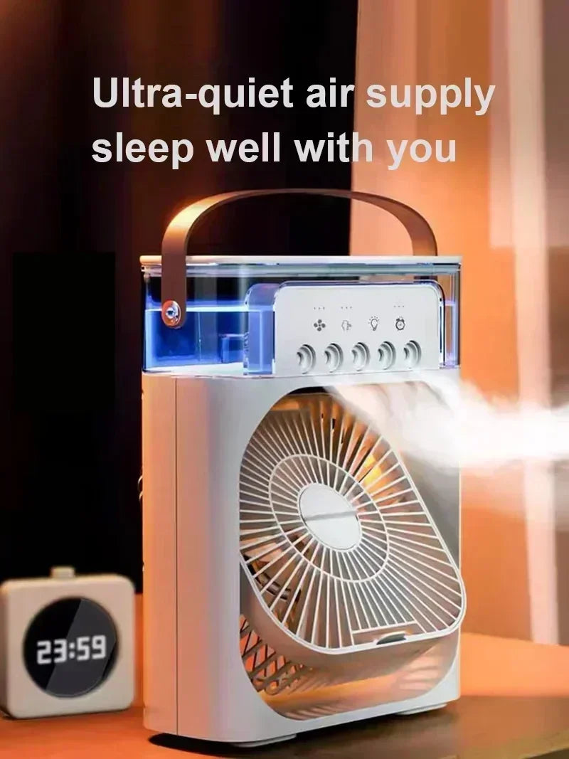IceBreeze – Personal Mini Evaporative Air Cooler &amp; Humidifier with 7 LED Colors | Rechargeable &amp; Portable&nbsp;