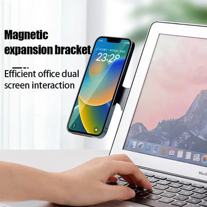 MagFold Duo – Magnetic Laptop Phone Holder for Dual-Screen Efficiency
