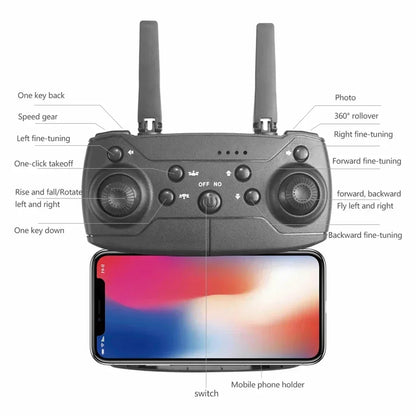 SkyGlide X4 – Foldable 4K FPV Drone for Aerial Photography