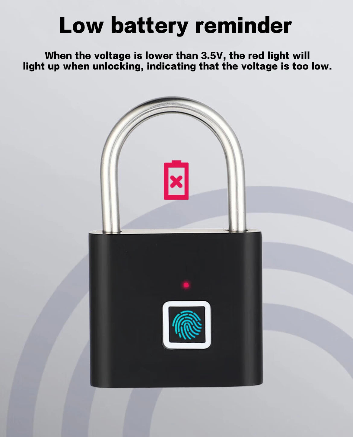 LockGuard P2 – Smart Fingerprint Padlock for Secure Everyday Use
