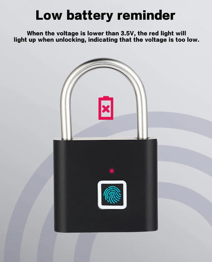LockGuard P2 – Smart Fingerprint Padlock for Secure Everyday Use