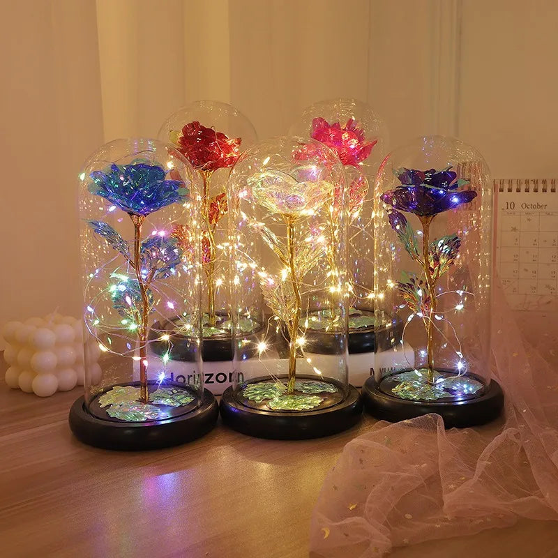 The Flower of Love – LED Light-Up Rose for Romantic &amp; Elegant Decor