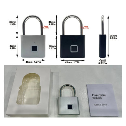 LockGuard P2 – Smart Fingerprint Padlock for Secure Everyday Use