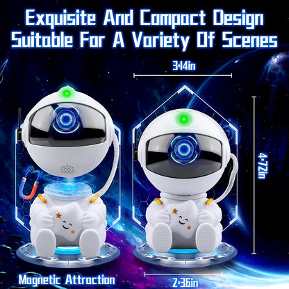 LumiNova Galaxy Projector – LED Night Light &amp; Starry Sky Projector with Astronaut Design