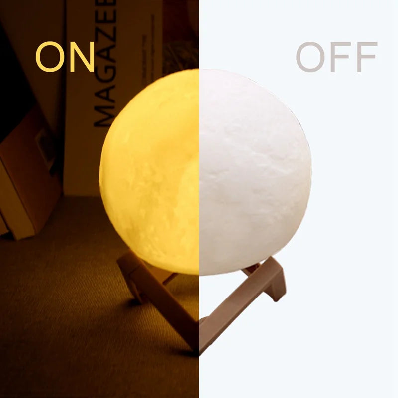 LunaGlow – Mini Moon LED Night Light