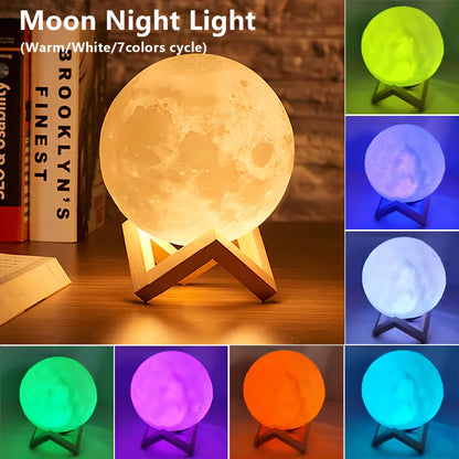 LunaGlow – Mini Moon LED Night Light
