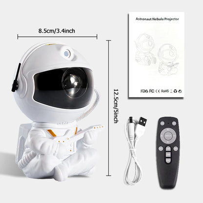 LumiNova Galaxy Projector – LED Night Light &amp; Starry Sky Projector with Astronaut Design