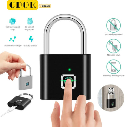 LockGuard P2 – Smart Fingerprint Padlock for Secure Everyday Use